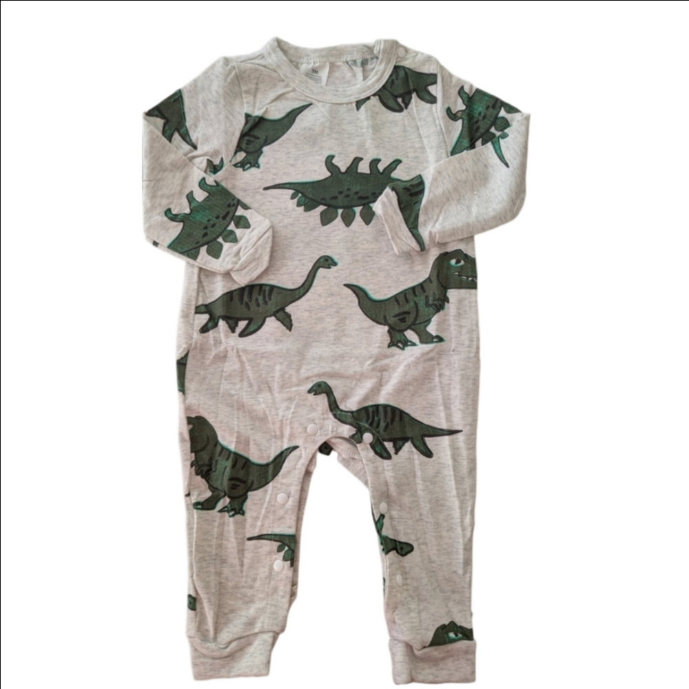 Dinosaur Print Baby Onesie